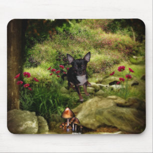 Chihuahua Kawaii Scene 2 Mouse Pad