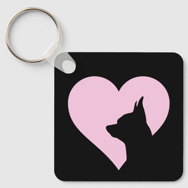 Chihuahua      key ring (Front)