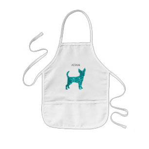 Chihuahua kids apron. Personalized name. Apron