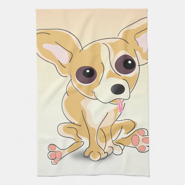 Chihuahua Kitchen Towel (Vertical)