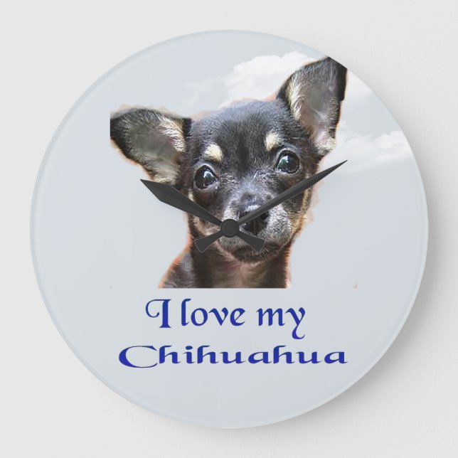 chihuahua large clock (Front)