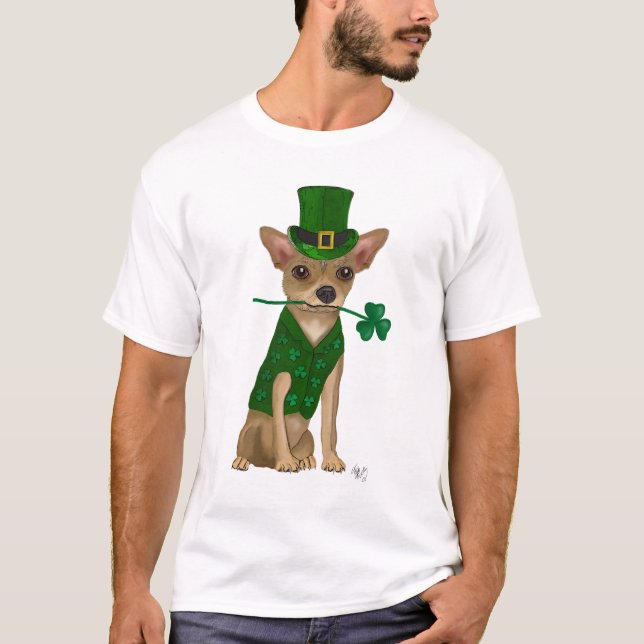 Chihuahua Leprechaun T-Shirt (Front)