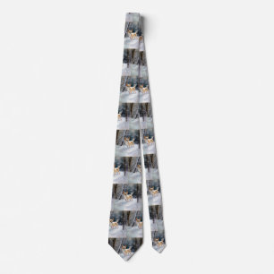 Chihuahua  Let It Snow Christmas Tie
