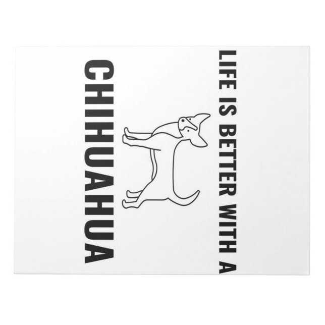 Chihuahua life_Dog Lover Notepad (Front)
