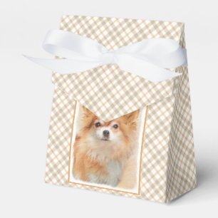 Chihuahua Long-Haired Dog Painting Original Art Favour Box