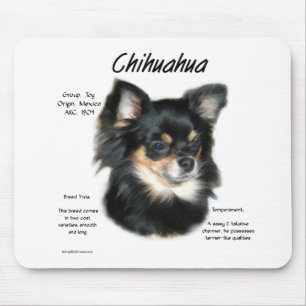 Chihuahua (long) History Design Mouse Pad