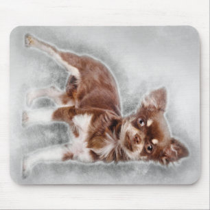 Chihuahua looking at camer_Dog Lover Mouse Pad
