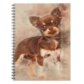 Chihuahua looking at camer_Dog Lover Notebook