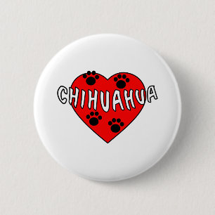 Chihuahua Love 6 Cm Round Badge