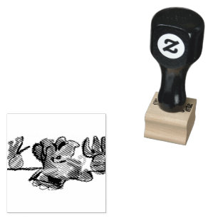 Chihuahua love it rubber stamp