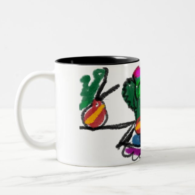 Chihuahua love it Two-Tone coffee mug (Left)
