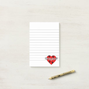 Chihuahua Love Lined Post-it Notes