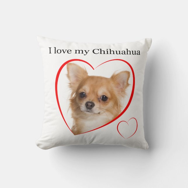 Chihuahua Love Pillow #1 (Front)