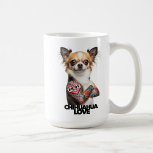 CHIHUAHUA LOVE tattoo artist mom tat ink pet dog  Coffee Mug