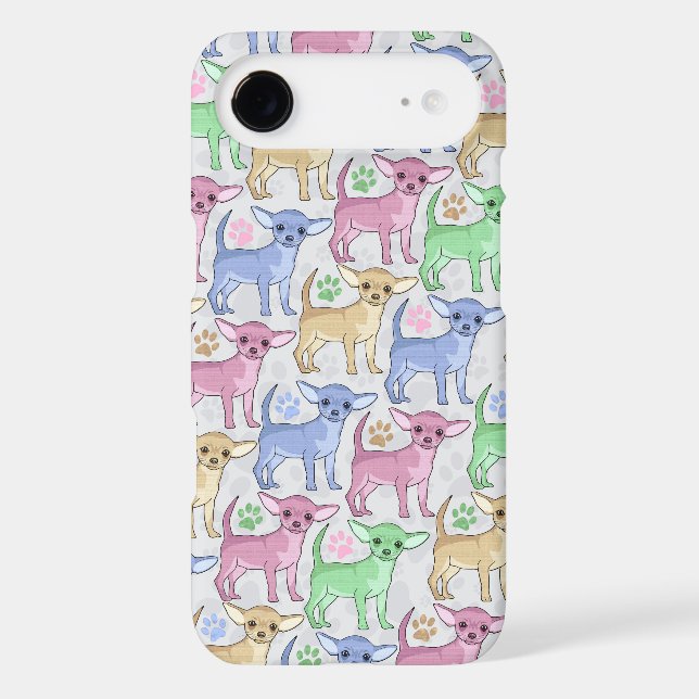 Chihuahua Lover Colourful Pattern Case-Mate iPhone Case (Back)