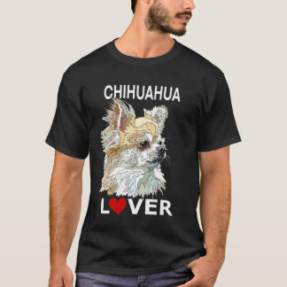 Chihuahua Lover Long Hair Chiwawa Mum Mother Dad F T-Shirt