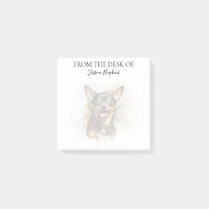 Chihuahua Lover Monogrammed Dog Post-it Notes