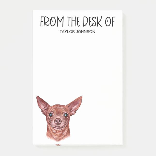 Chihuahua Lover Post-it Notes (Front)