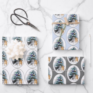 Chihuahua Lovers Christmas Wrapping Paper Sheet