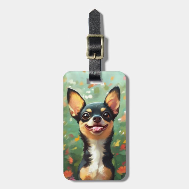 Chihuahua Luggage Tags (Front Vertical)