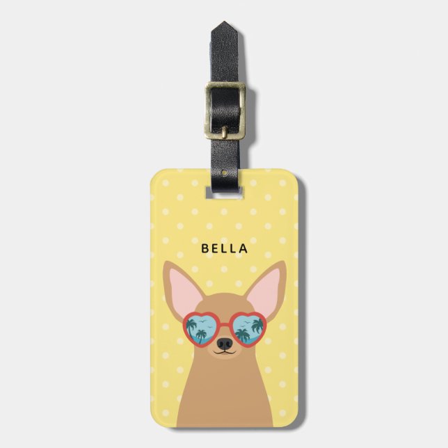 Chihuahua Luggage Tags (Front Vertical)