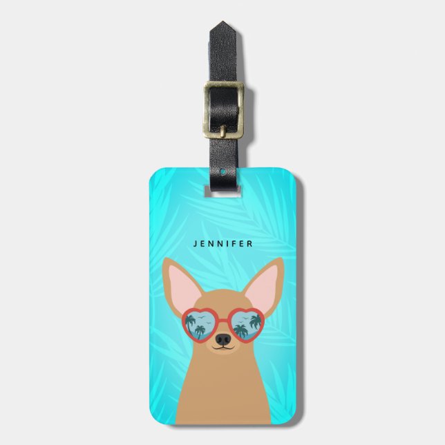 Chihuahua Luggage Tags (Front Vertical)