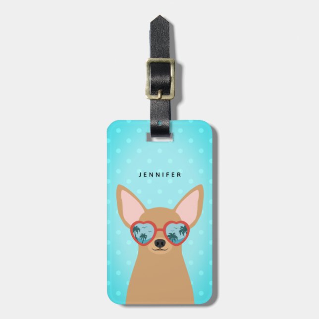 Chihuahua Luggage Tags (Front Vertical)