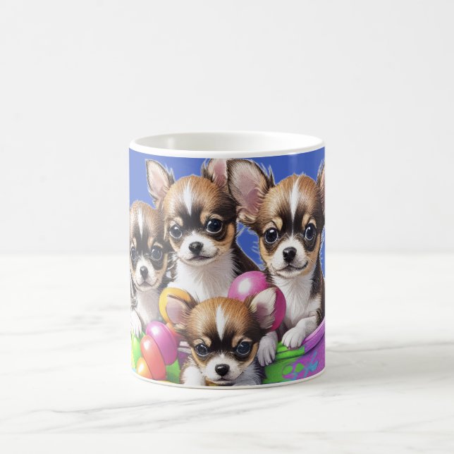 Chihuahua lustige Welpen Coffee Mug (Center)