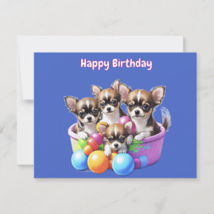 Chihuahua lustige Welpen Thank You Card