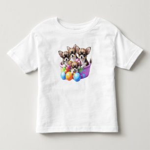 Chihuahua lustige Welpen Toddler T-Shirt