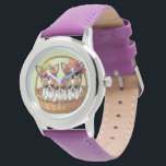 Chihuahua lustige Welpen Watch<br><div class="desc">5 niedliche Chihuahua Welpen in einem schönen bunten Körbchen. Die lustigen kleinen Hunde haben buntes Spielzeug und Bälle zum spielen. Ein ausgefallenes Hundemotiv das jeden Tierfreund gefällt.</div>