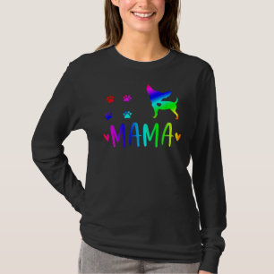 Chihuahua Mama Colorful Love T-Shirt