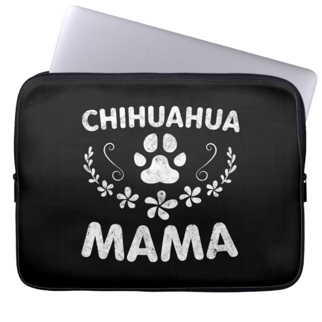 Chihuahua Mama Laptop Sleeve (Front)