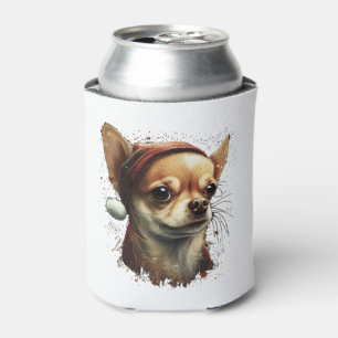 Chihuahua  Merry Christmas  X-Mas Tree  Cute Can Cooler