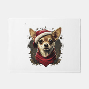 Chihuahua  Merry Christmas  X-Mas Tree  Cute       Doormat