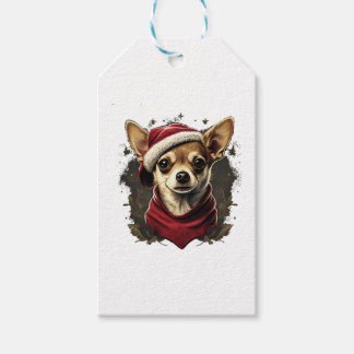 Chihuahua  Merry Christmas  X-Mas Tree  Cute       Gift Tags