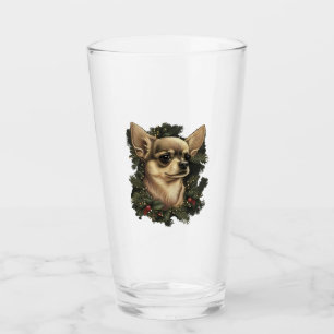 Chihuahua  Merry Christmas  X-Mas Tree  Cute     Glass