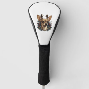 Chihuahua Merry Christmas X-Mas Tree Cute Golf Head Cover