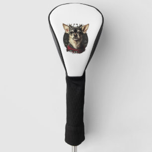 Chihuahua Merry Christmas X-Mas Tree Cute Golf Head Cover