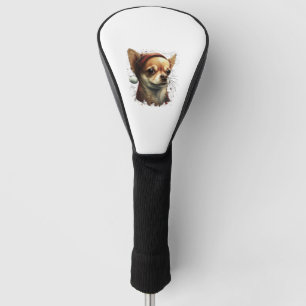 Chihuahua Merry Christmas X-Mas Tree Cute Golf Head Cover