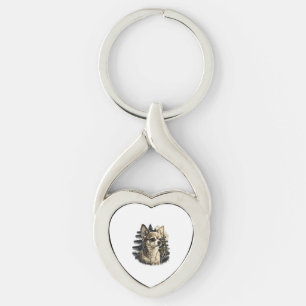 Chihuahua Merry Christmas X-Mas Tree Cute Key Ring