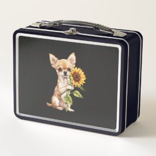 Chihuahua   metal lunch box