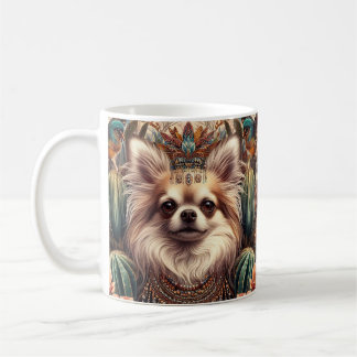 Chihuahua Mexican Floral Art Coffee Mug