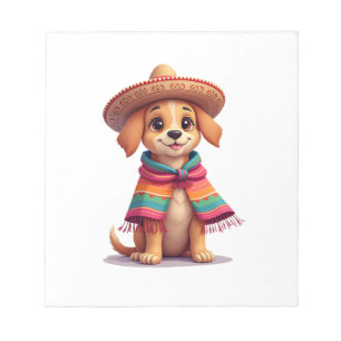 Chihuahua  Mexico  Cinco de Mayo  Funny Dog  (1) Notepad