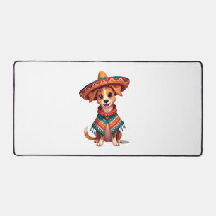 Chihuahua Mexico Cinco de Mayo Funny Dog (2) Desk Mat
