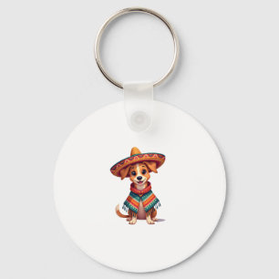 Chihuahua  Mexico  Cinco de Mayo  Funny Dog  (2) Key Ring