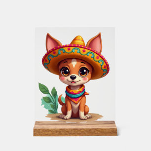 Chihuahua  Mexico  Cinco de Mayo  Funny Dog   (3) Acrylic Sign