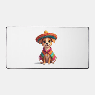 Chihuahua Mexico Cinco de Mayo Funny Dog (4) Desk Mat