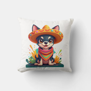 Chihuahua Mexico Cinco de Mayo Funny Dog (5) Cushion