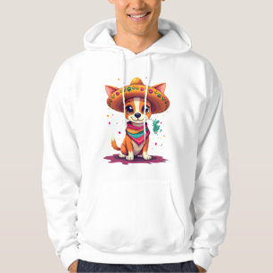Chihuahua Mexico Cinco de Mayo Funny Dog (6) Hoodie